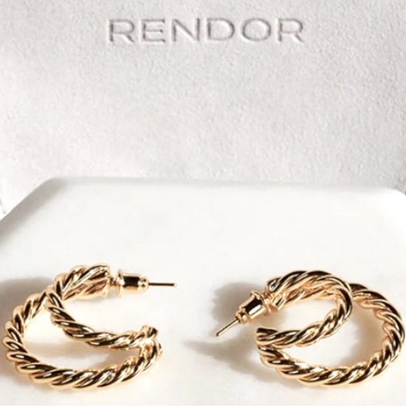 Rendor Gold Earrings by Rachel Zoe
Gold Plated
Pierced Earrings - Picture 5 of 7